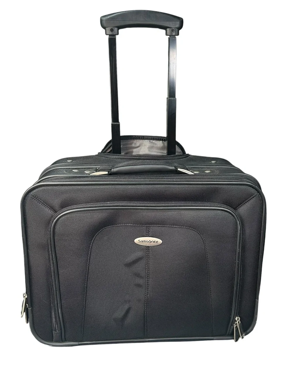 Samsonite Rolling Laptop Case Wheeled Business Travel Carry-On Briefcase Black